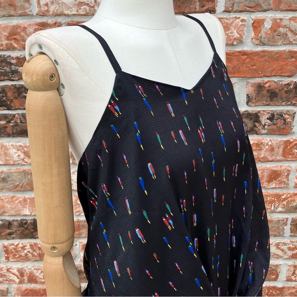 SOLD ELSEWHERE Farm Rio black patterned ruffled dress / S - Picture 6 of 16